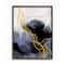 Stupell Industries Modern Coastal Abstract Lines Wall Art in Black Frame